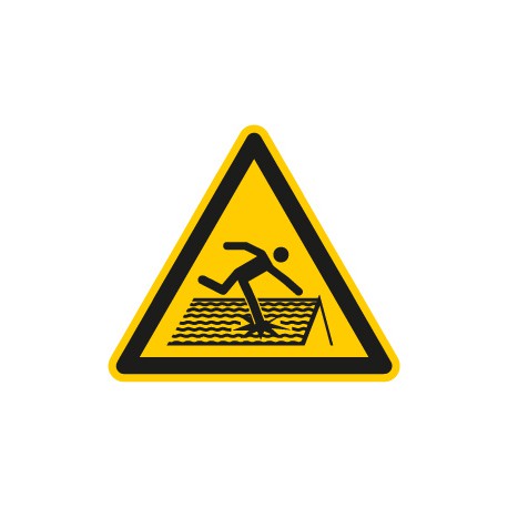 Warnung vor nicht durchtrittsicherem Dach (W036)