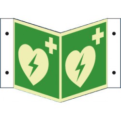Winkelschild AED (E010)