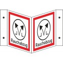 Winkelschild Rauchabzug