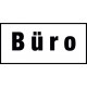 Hinweisschild (Aluminium): Büro