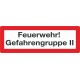 Feuerwehr Gefahrengruppe II