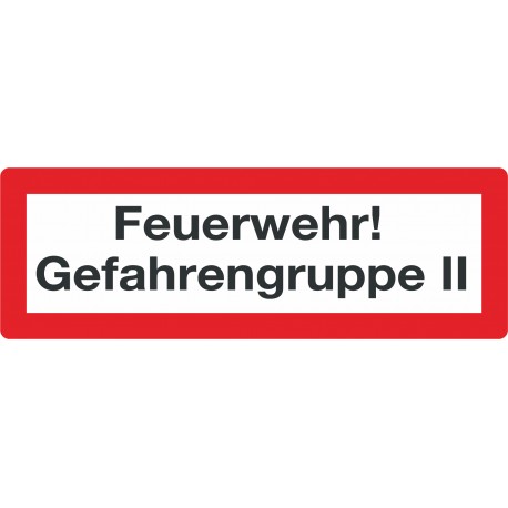 Feuerwehr Gefahrengruppe II