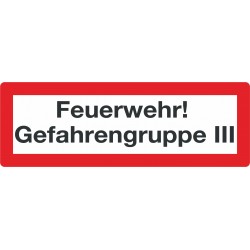 Feuerwehr Gefahrengruppe III
