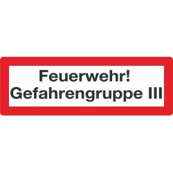 Feuerwehr Gefahrengruppe III