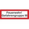 Feuerwehr Gefahrengruppe III