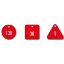 Kennzeichnungsmarke Rot - Aluminium eloxiert