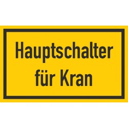 Hauptschalter für Kran