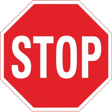 Thermoplastische Dauermarkierung STOP