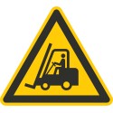 Thermoplastische Dauermarkierung Warnung vor Flurförderzeugen