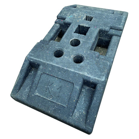 Recycling-Fußplatte