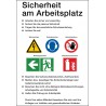 Aushang Sicherheit am Arbeitsplatz