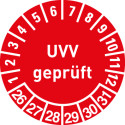 Prüfplakette UVV geprüft