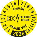 Prüfplakette gemäß VDE