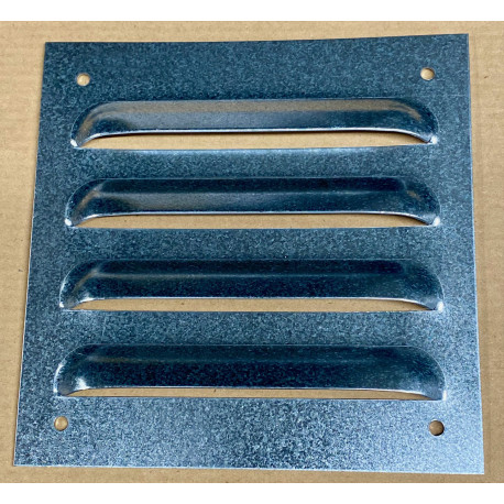 Lüftungsbleche (Kiemenbleche) für Transportkisten, neutral