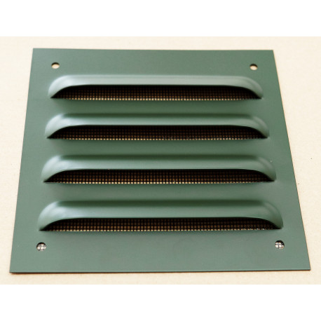 Lüftungsbleche für Transportkisten, lackiert, neutral, mit Insektenschutzgitter