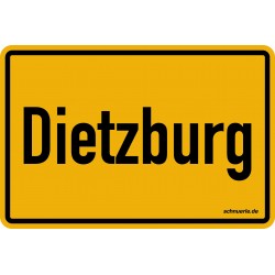 Fleximagnet Motiv: Orteingangsschild Dietzburg