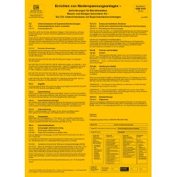 Sicherheitsaushang nach DIN VDE 0100-723 (Ausgabe 2005-06)