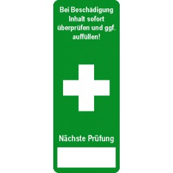 Sicherheitssiegel für Erste Hilfe-Koffer