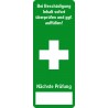 Sicherheitssiegel für Erste Hilfe-Koffer