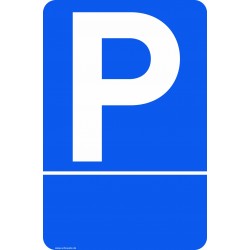 Parkplatz mit optionalem individuellem Text
