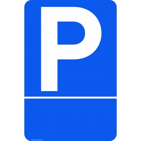 Parkplatz mit optionalem individuellem Text