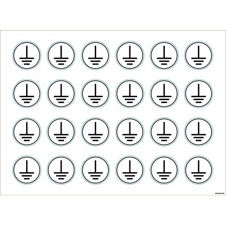 Symbol Erdung Bogen 24 Stck.