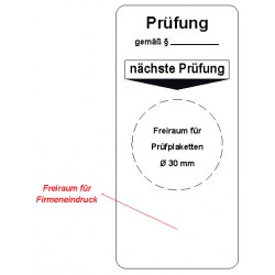 Prüfplakettenbogen nächste Prüfung