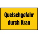 Quetschgefahr durch Kran