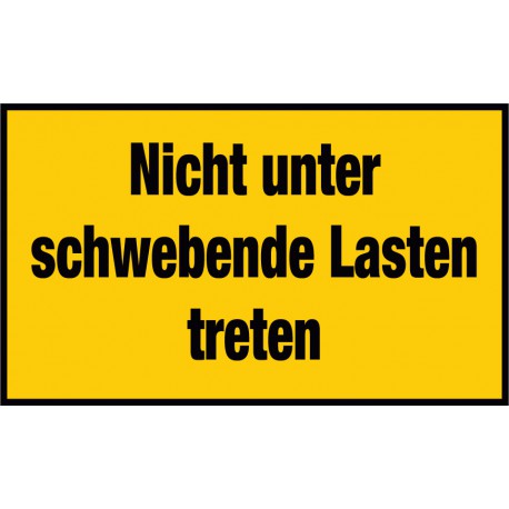 Nicht unter schwebende Lasten treten