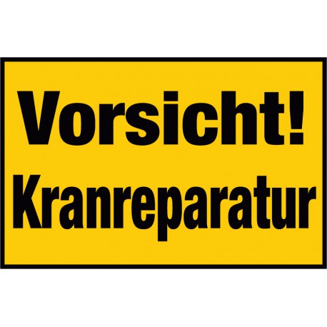 Vorsicht! Kranreparatur