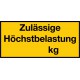 Zulässige Höchstbelastung ... KG