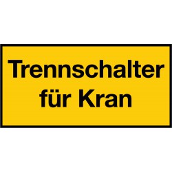 Trennschalter für Kran