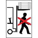 Symbol Nicht unter angehobene Lasten treten