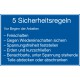 5 Sicherheitsregeln vor Beginn der Arbeiten (H003)