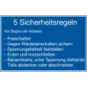 5 Sicherheitsregeln vor Beginn der Arbeiten (H003)