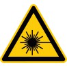 Warnung vor Laserstrahl (W004)