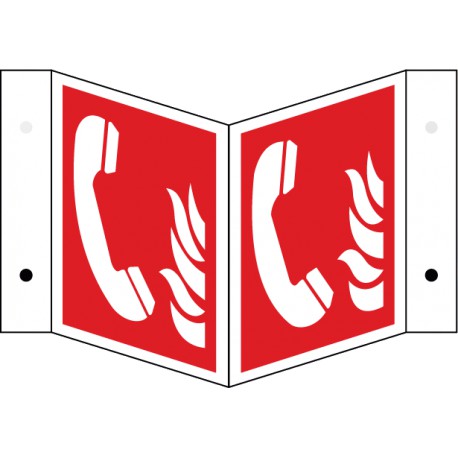 Winkelschild Brandmeldetelefon (F006)