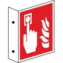 Fahnenschild Brandmelder - manuell (F005)