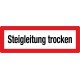 Steigleitung trocken