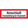 Anschluß Trockenleitung für Feuerwehr