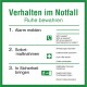 Verhalten im Notfall