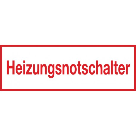 Heizungsnotschalter