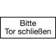 Bitte Tor schließen