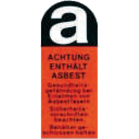 Achtung enthält Asbest