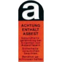 Achtung enthält Asbest