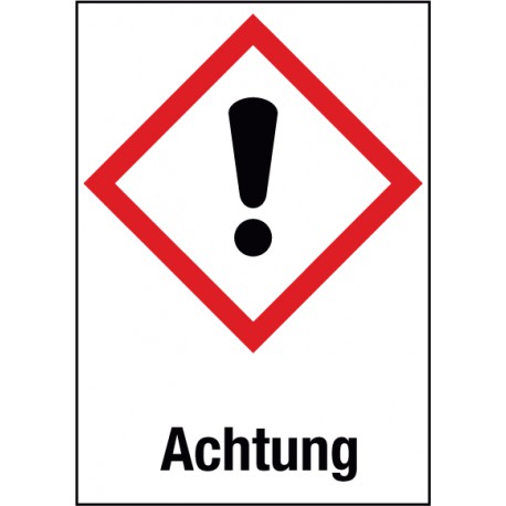 Achtung, Akute Toxizität, Reizung der Haut, Augenreizung (GHS 07)