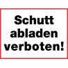 Schutt abladen verboten!