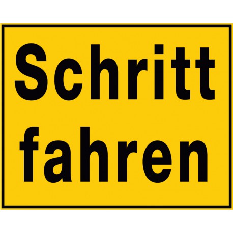 Schritt fahren