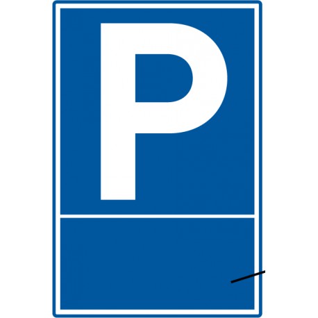 Parkplatz mit optionalem individuellem Text