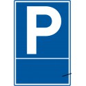 Parkplatz mit optionalem individuellem Text